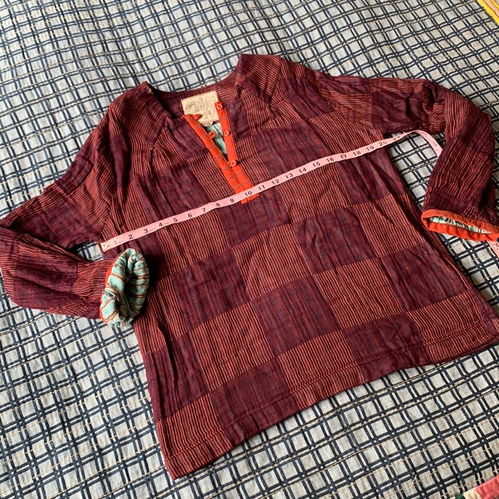 Ace & Jig long sleeved blouse in cabaret